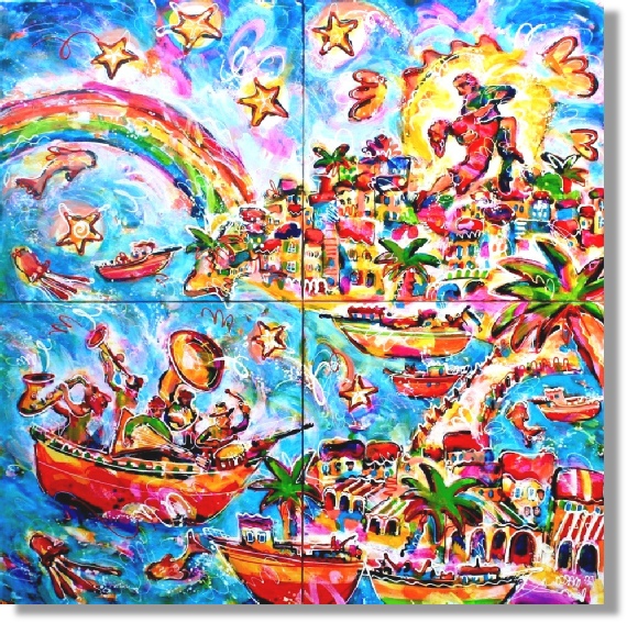 La grande fiesta (quadriptyque)- MARCO